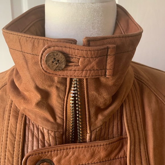 Leather jacket J.L. Colebrook mens size small suede coat - Picture 3 of 7